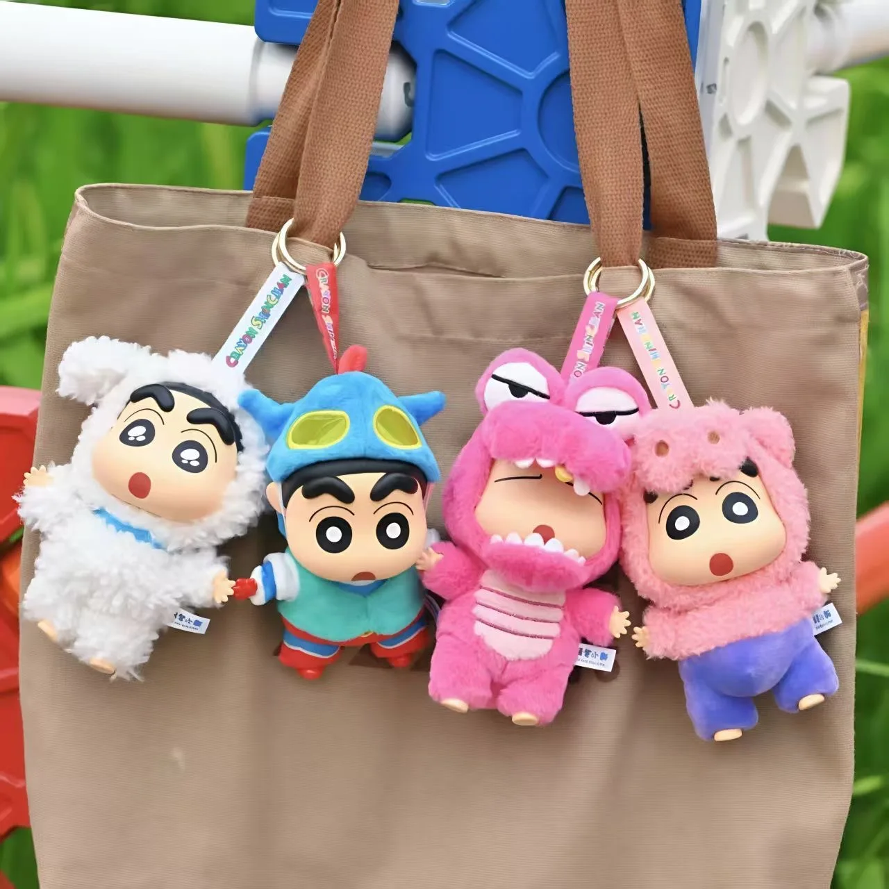 Miniso toptoy genuíno crayon shin chan caixa cega vestir-se festa série vinil pelúcia artesanal bonito boneca surpresa brinquedo presente