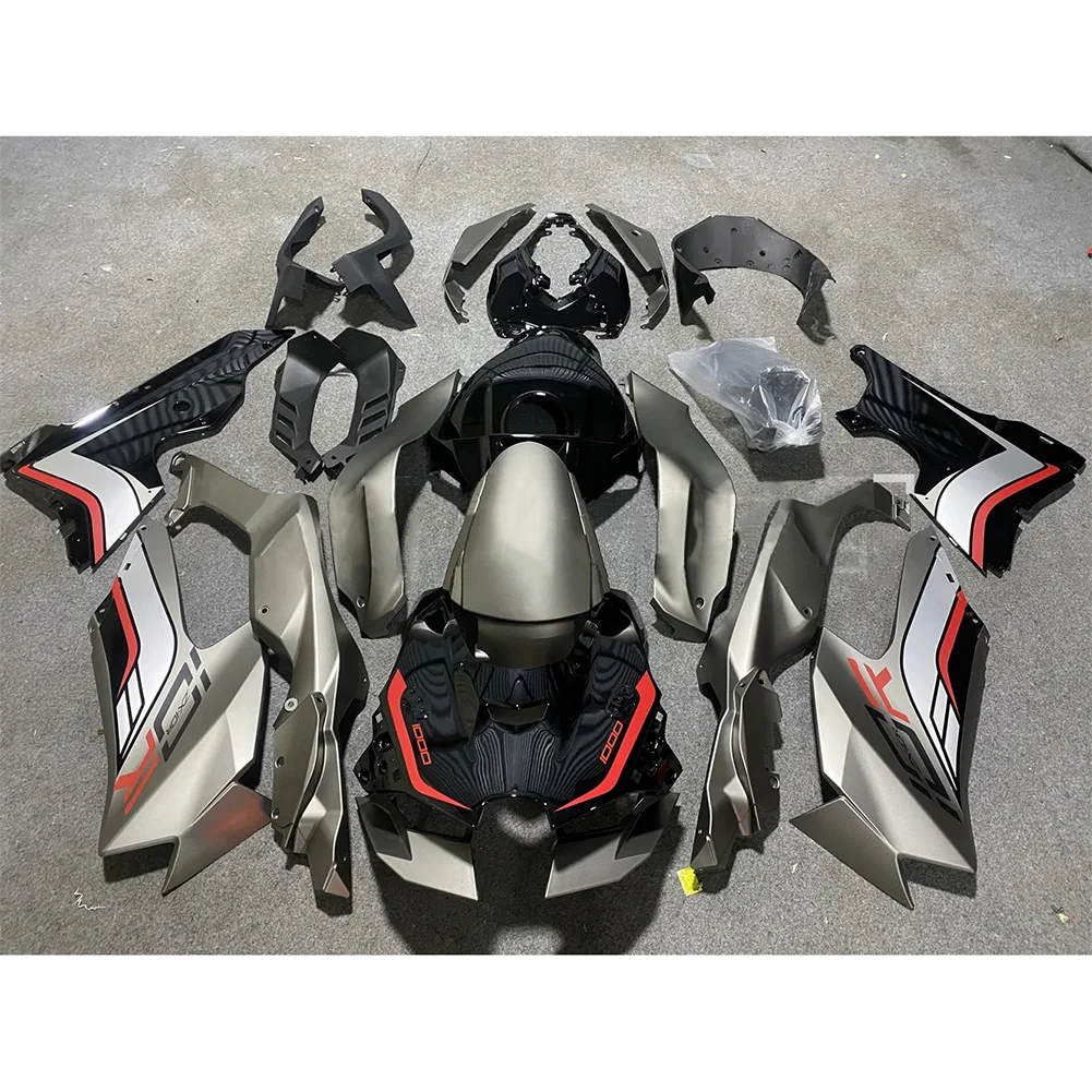 Pre-drilled ABS Injection Fairing Kit Bodywork For Kawasaki Ninja ZX-10R ZX10R 2021 2022 2023 2024 Grey