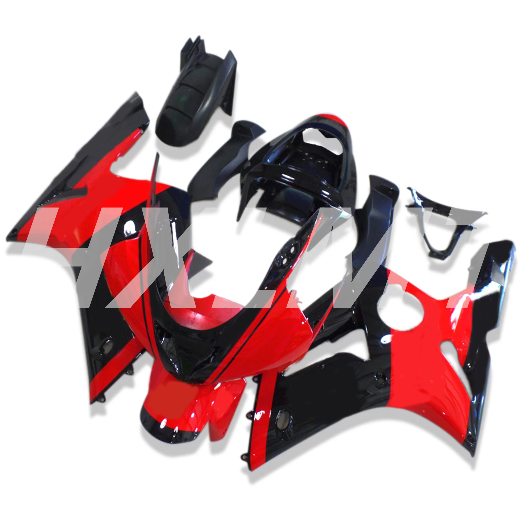 

New Motorcycle Fairing Kit For KAWASAKI Ninja ZX6R 03 04 ZX 6R 636 2003 2004 ZX6R 2003-2004 Fashion Red Black ABS Fairings Set