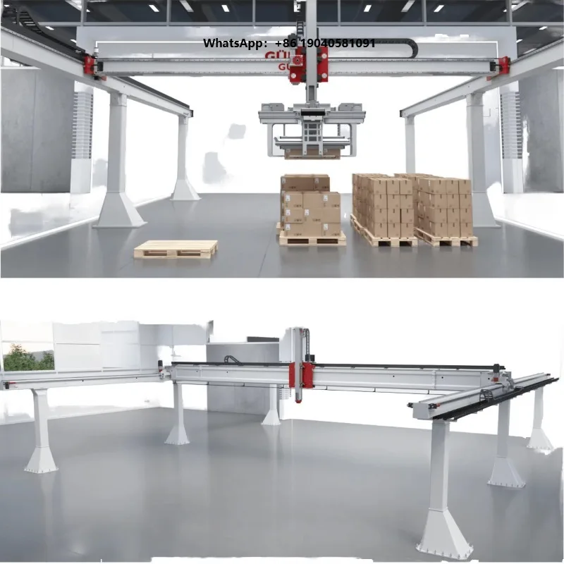 5ton Customized Industrial Gantry Robot Gear Motor Automatic Loading/Unloading Heavy Load Palletizing Custom Axis Linear