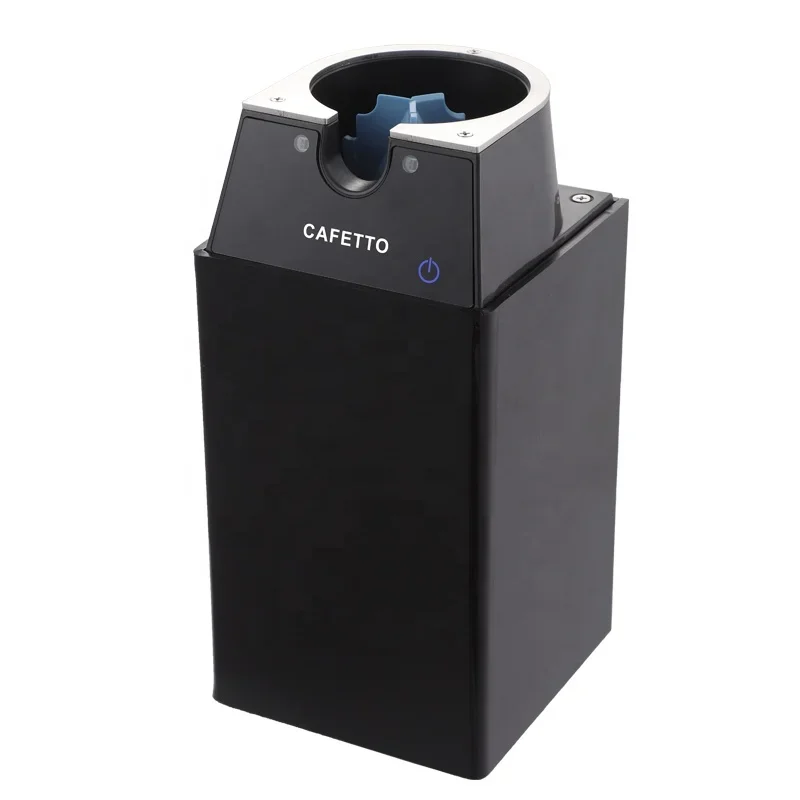 Neue kommerzielle Espresso-Kaffee-Siebträger-Reinigungsmaschine, elektrische automatische Reinigung, Klopfbox, Zubehör für Unternehmen