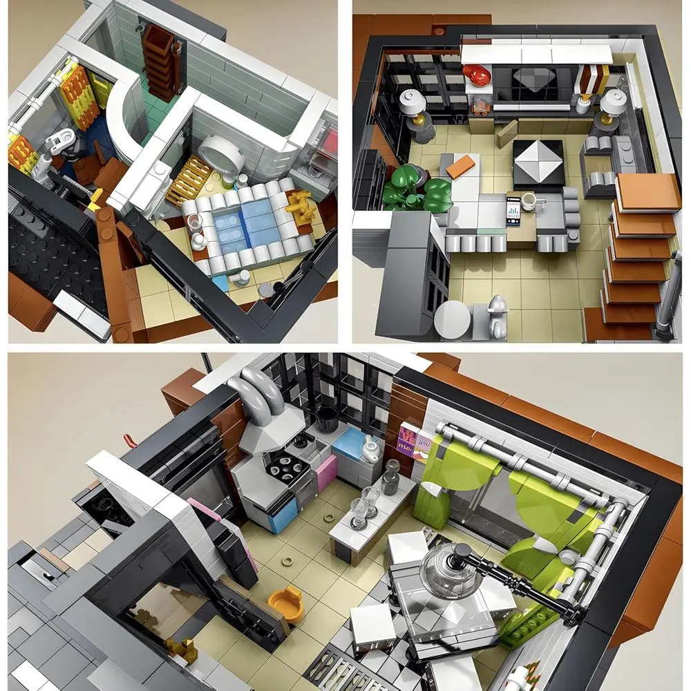 Jim's Modular Cubist Villa: Compatible City Building Blocks for Lego & Major Brands