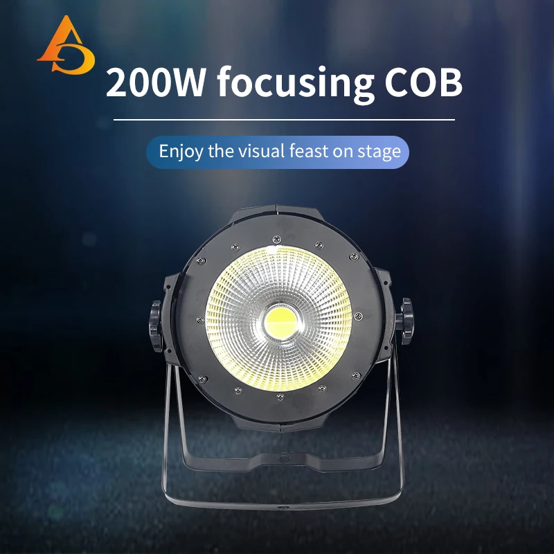 Imagem -02 - Dmx Aluminum Alloy Stage Light Led Par Cob 200w Iluminação Warm Cool White Concert dj Home Entertainment Dmx512