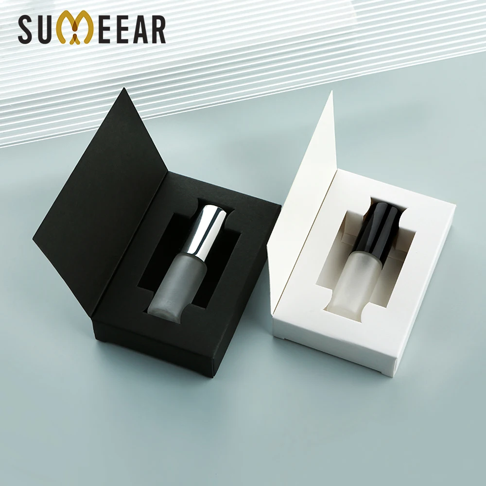 

50/80PCS 5ml frosted glass fine mist leak-proof perfume sprayers, aluminum nozzles, reusable dispensers, with nice boxes
