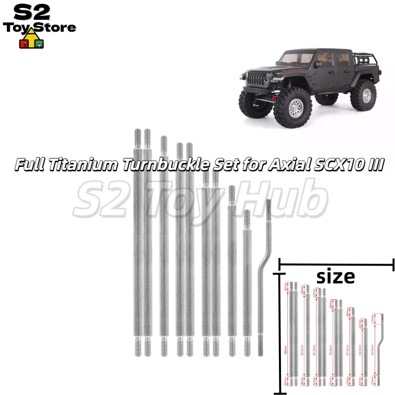 

Комплект из 10 титановых тросиков-натяжителей Axial SCX10 III AX103007 для радиоуправляемых краулеров 3-го поколения, запчасти для тюнинга и замены