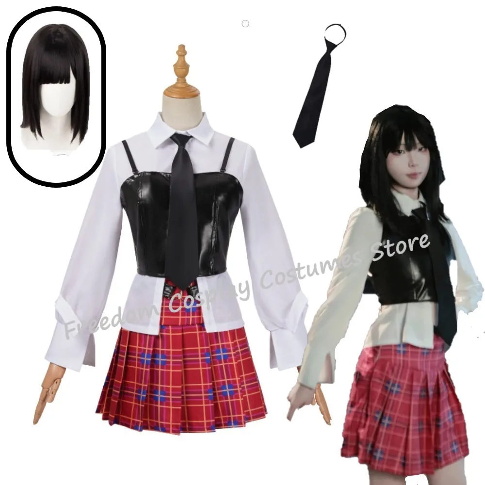 

Anime Link Click Qiao Ling Rin Jo Hyorin Cosplay Women Top Vest Skirt Uniform Wig Dress Halloween Anime Event Roleplay Suit