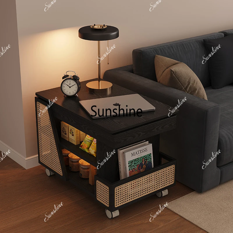 

Lift Adjustable Coffee Table Extendable Italian Wheels Folding Small Side Table Modern Design Center Stolik Kawowy Furniture