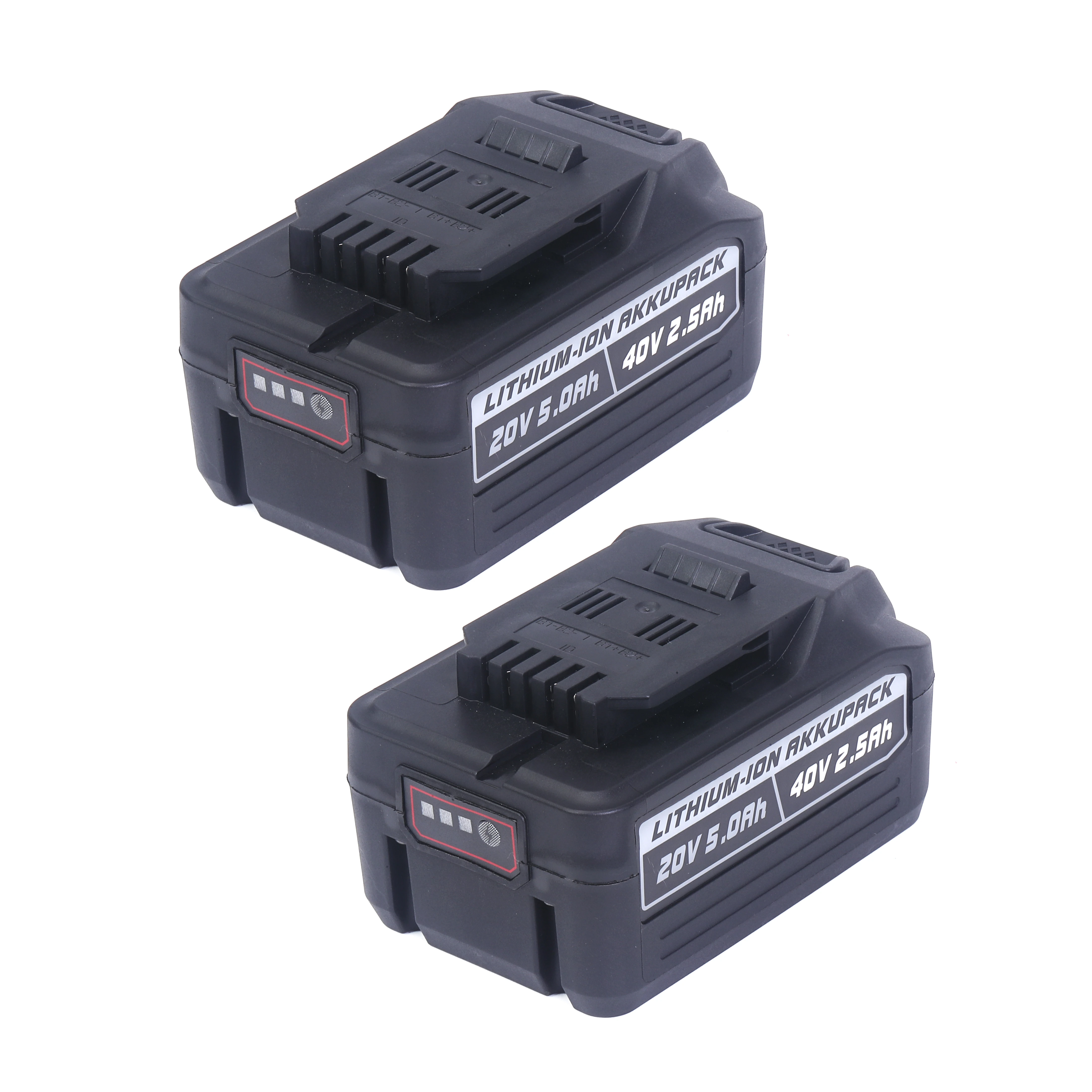 2Packs 20/40 Volt 5.0 Ah / 2.5 Ah 90 Wh Lithium-Ion Battery Replacement for Ferrex Battery Tools