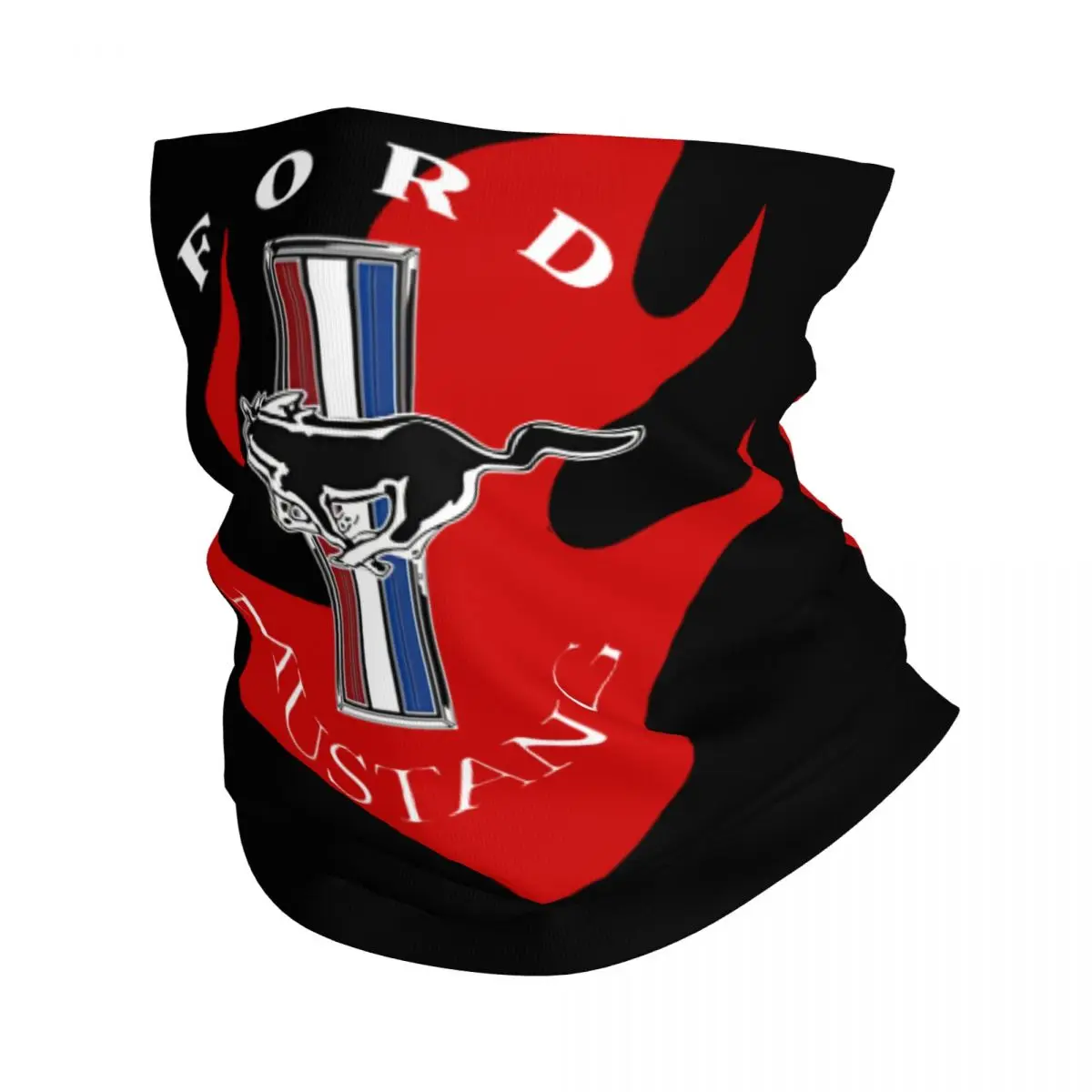 Ford Mustang Logo COLOUR Ford Mustang Bandana Neck Cover Printed Motocross Wrap Scarf Multifunctional Headwear Cycling Unisex