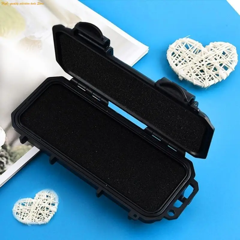 203F Caja herramientas pequeñas impermeables y impermeables con forro espuma para engranajes Gadgets Viaje en