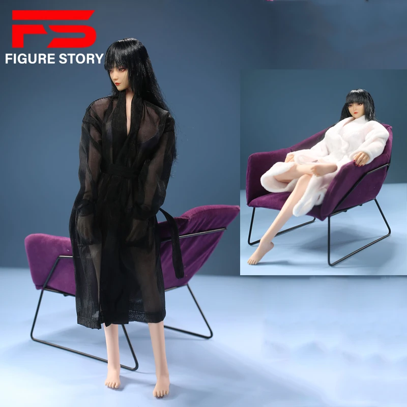 

JO23X-08 1/6 scale female dolls clothes Sexy Bathrobe fit 12'' action figure body model