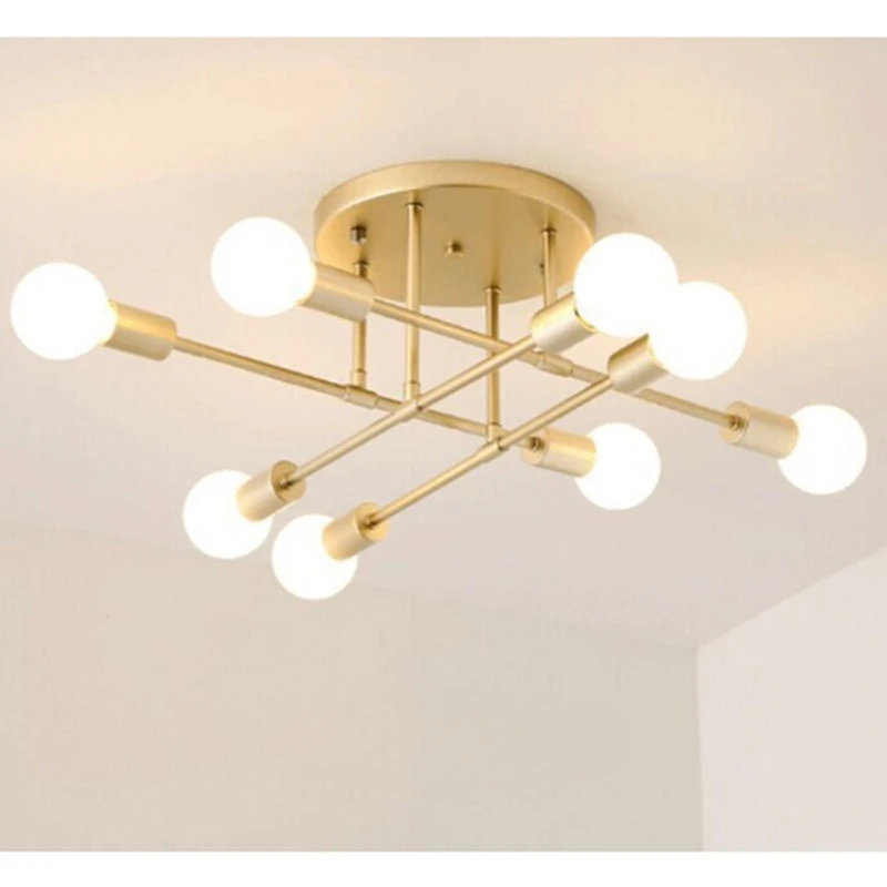 Modern LED 110V/220V Ceiling Light Home Living Room Bedroom Study Room Chandelier Simple and Versatile Lighting