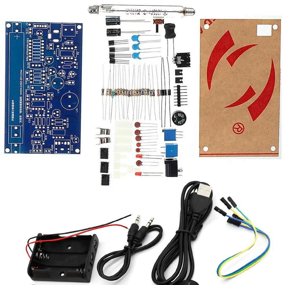 Requires Assembled DIY Geiger Counter Kit Radiation Detector System Miller Tube Nuclear Radiation Detector Geiger Counter Kit