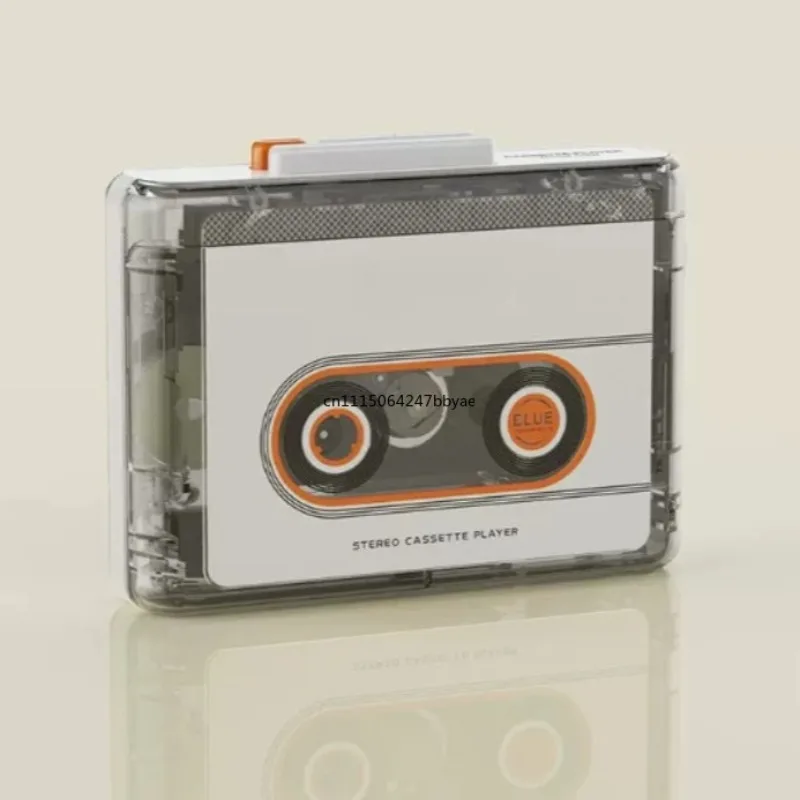 For 6508 Retro Stereo Cassette Player Bluetooth Portable Walkman Transparent Shell Single Tape Player For Custom Gift
