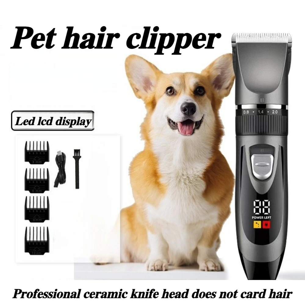 

Электрическая машинка для стрижки домашних животных, набор для ухода за домашними животными, профессиональное средство для стрижки кошек и собак, малошумные съемные принадлежности для собак