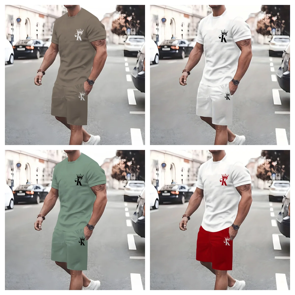 

Short-sleeved Shorts Set Loose and Comfortable Outdoor 3D Printing Summer Hot-selling 2025 New High-quality Fashion Trend