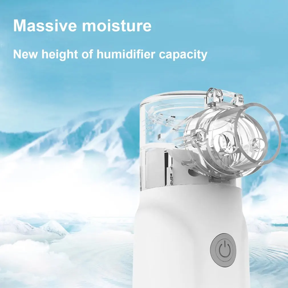 Atomizer USB Portable Handheld Silent Piezo Nebulizer Adult Humidifier Mist Sprayer Facial Steamer Perfect For Home Office