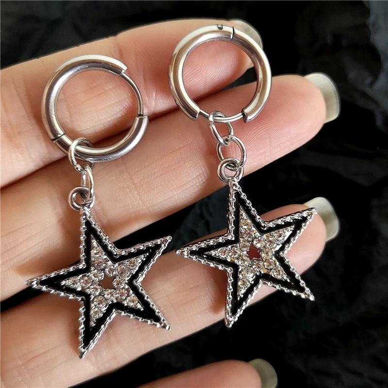 Glanzend Zirkoon Ster Pentagra - Men Accessories Aesthetic recensie en prijs