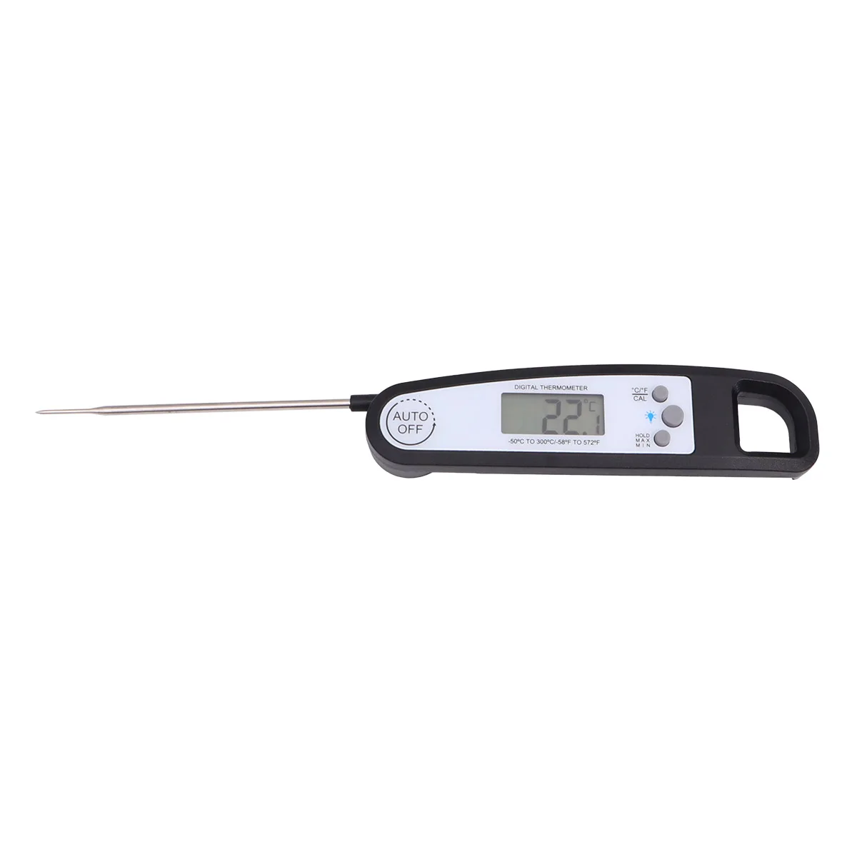 

Luminous Foldable Black Electronic Thermometer Barbecue Cooking Collapsible Probe Kitchen Practical Thermometer