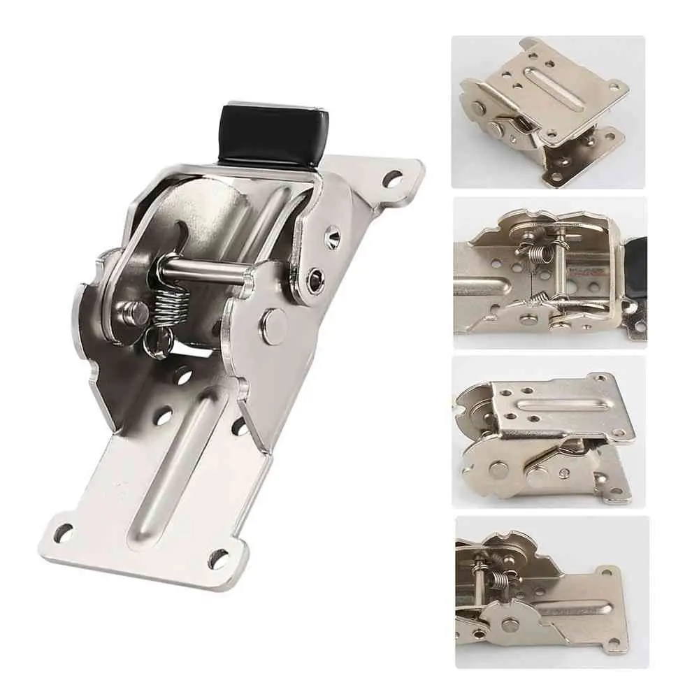 0/90/180 Degree Chair Extension Foldable Support Frame Fold Feet Hinges Table Leg Fittings Self-Locking Folding Hinge