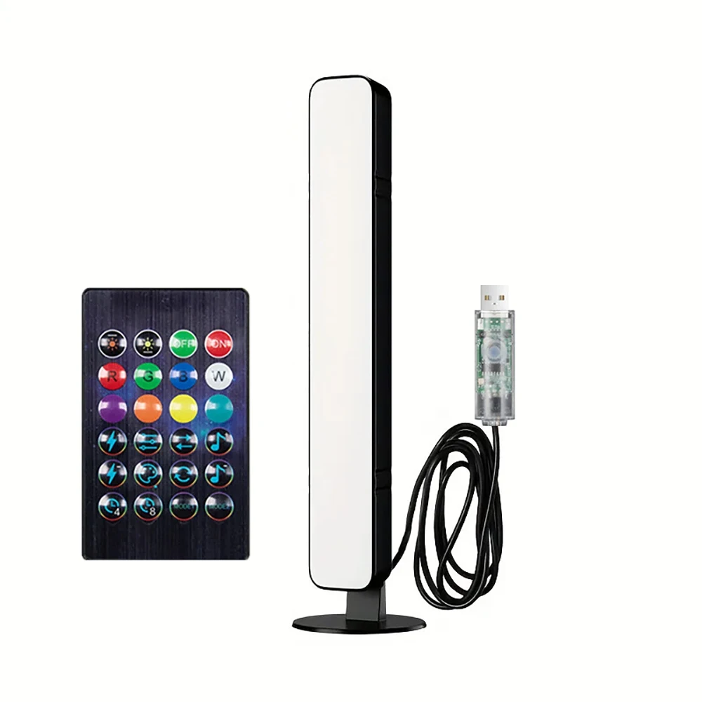 RGB IC Pickup Music Rhythm Light Upgrade USB Charging Type Christmas Decoration Desktop RGB IC Light Strip Music Rhythm