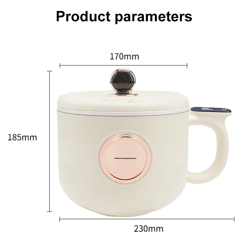 Multifunction Electric Cooker Household Mini Rice Cooker Portable Cooking Pots Non-stick Pan for Kitchen multi cooker 1-2 people - Image 6