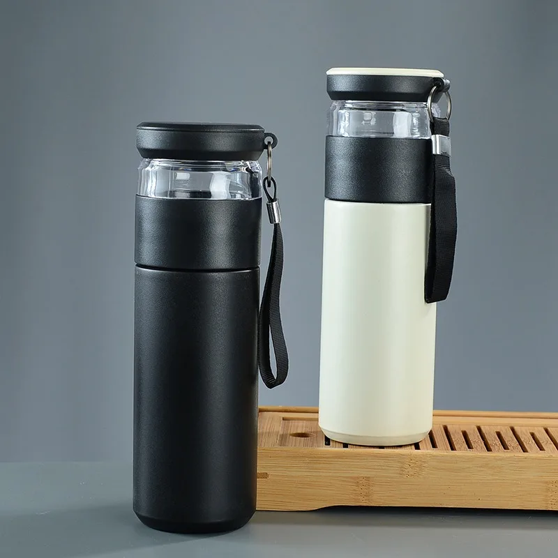 2026 Tea‑separated Vacuum Insulated Cup 304 Stainless Steel Portable Creative Flower Tea Travel Water Bottle