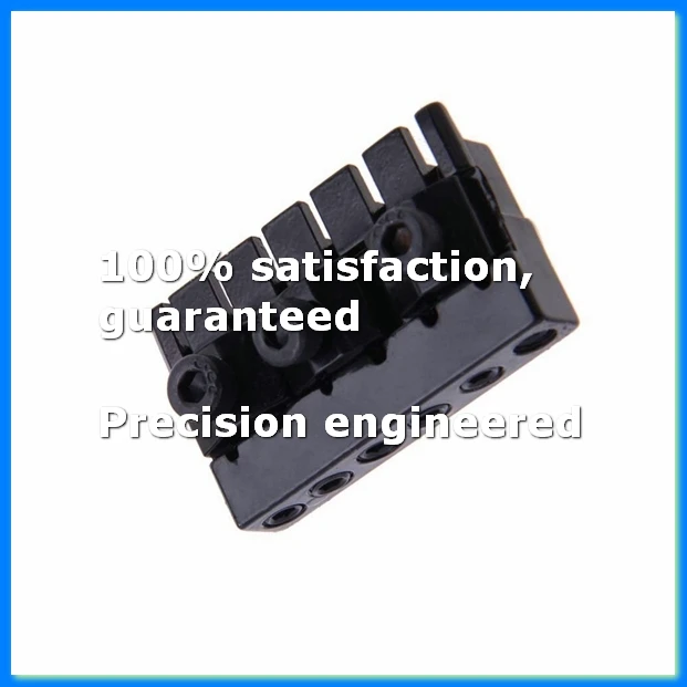 1 Set 6 String Saddle Headless Guitar Bridge Tailpiece Black for Electric Guitar Parts Replacement-A07G