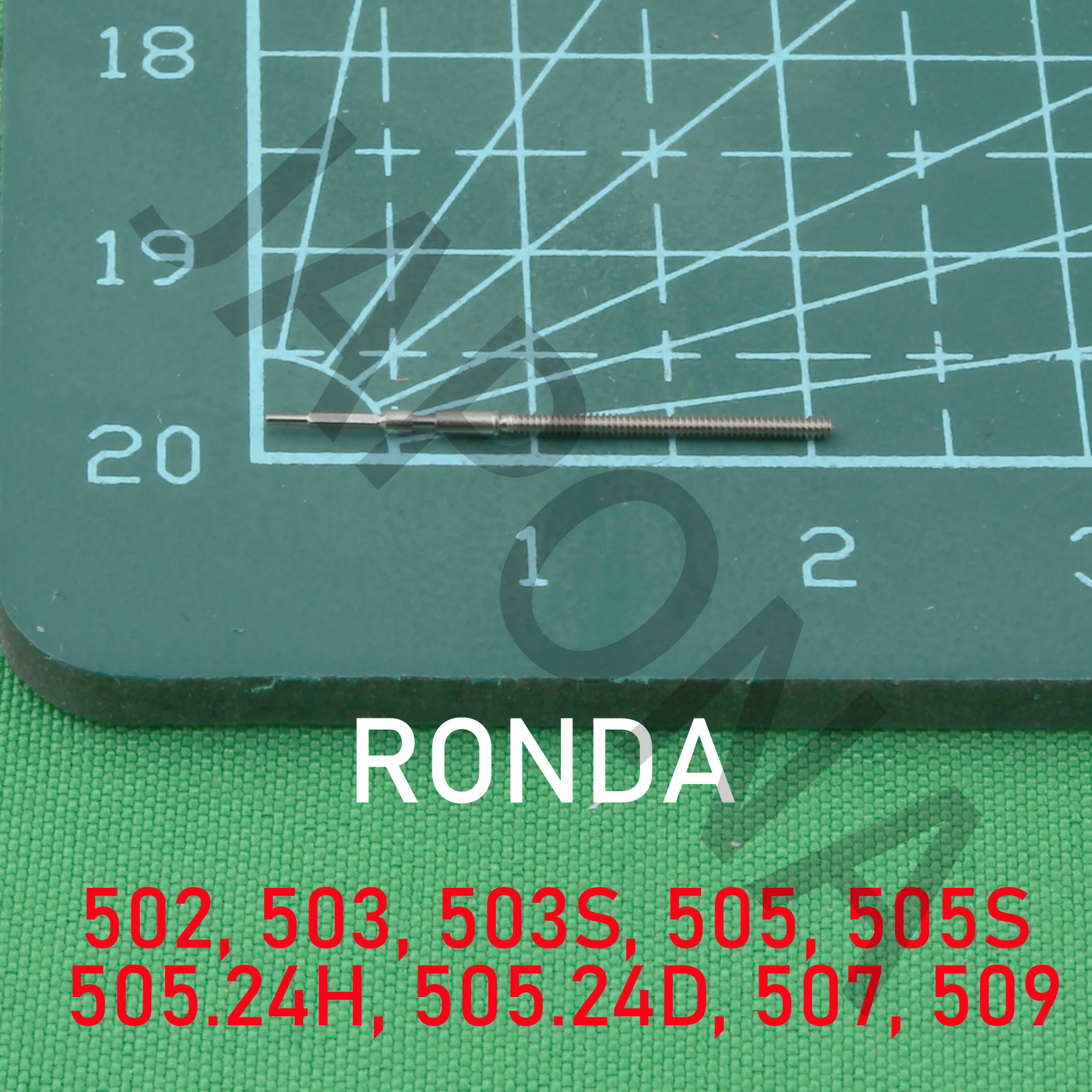 RONDA 스템 502 스템, 503, 스템, 503 S, 스템, 505, 스템, 505 S, 스템, 505.24H, 스템, 505.24D, 스템, 507, 스템, 509, 스템, 505 무브먼트 스템