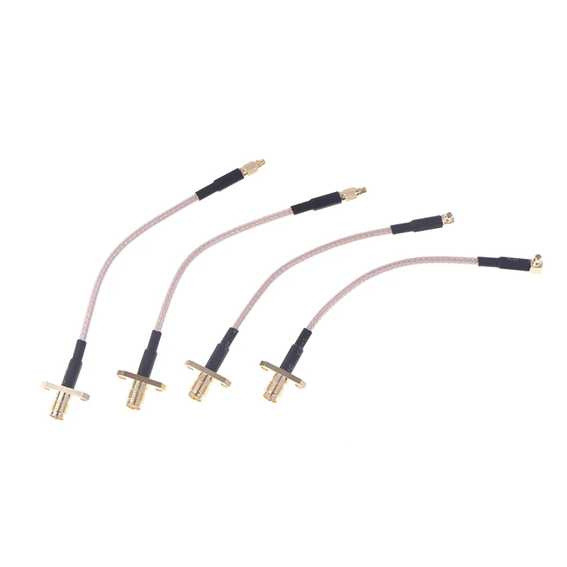 1PC MMCX A SMA/RP-SMA Flangia Femmina Montaggio A Pannello RG316 Treccia FPV Antenna Cavo di Prolunga Per TBS Unify PandaRC VTX