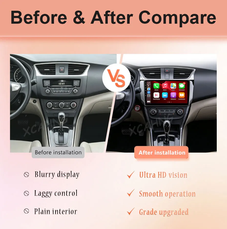 for Nissan Sylphy B17 Sentra 12 2012-2015 Video Audio Player 9