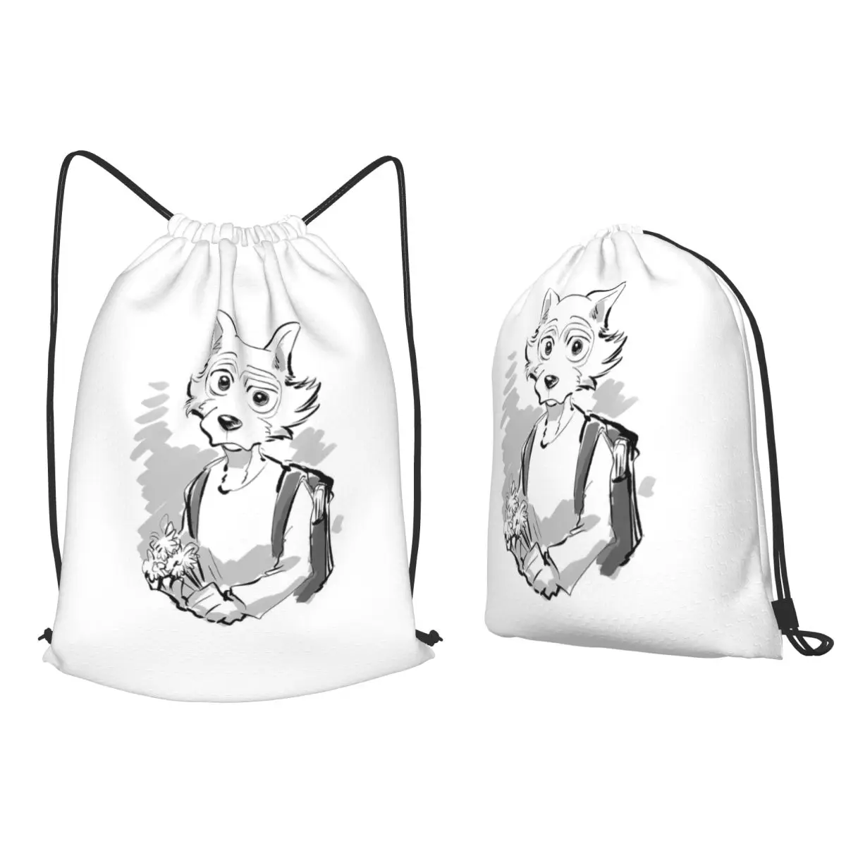 Legoshi Backpacks Multi-function Drawstring Bags Sports Bag Book Bags for Travel Students