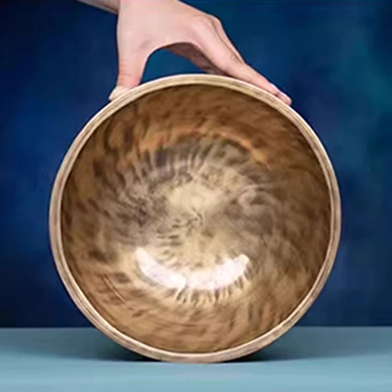 Nepal Klangschale, verdickte Vollmond-Klangschale, Meditation, Yoga, tibetische Klangschalen, Klangheilung, Musikinstrument