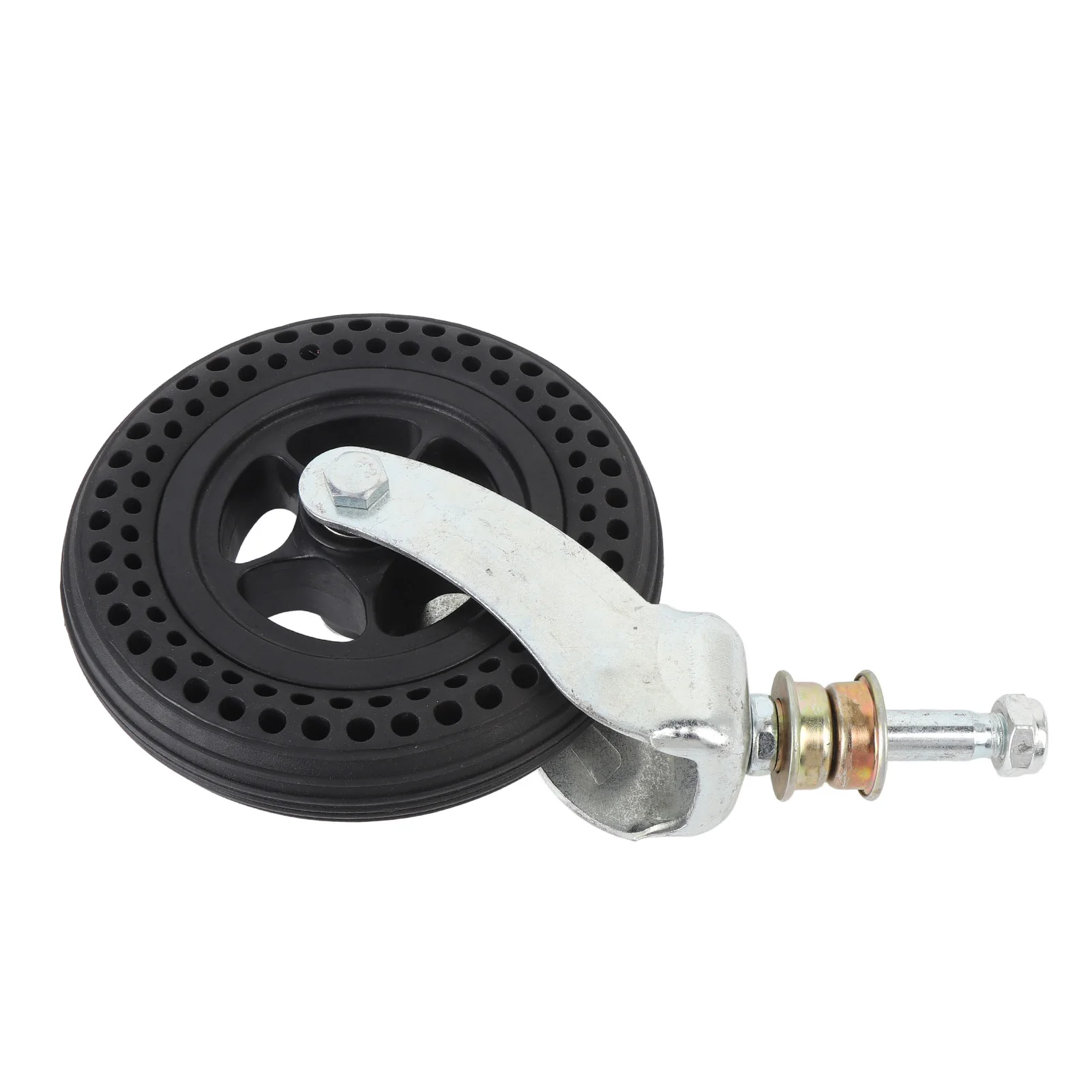 6 Inch Caster Wheel 75KG Load Bearing TPE Rubber Swivel Caster Wheel Replacement for Hand Cart Trolley