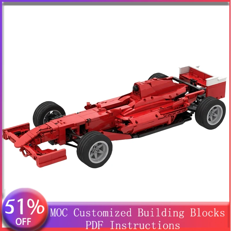 

1910 PCS Racing F2007 1:8 Scale MOC Customize Modular Building Block Kids Design Popular Educational DIY Boys Toy Birthday Gift
