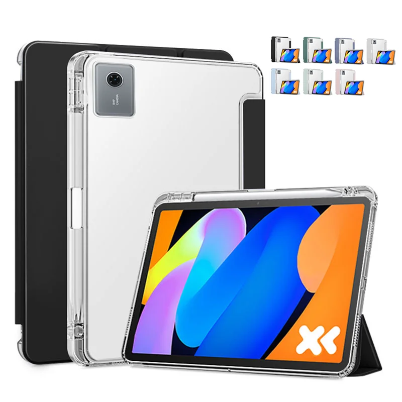 

For Lenovo Xiaoxin Pad 11 2025 Case 11 inch TB335FC Magnetic Trifold Stand PU Leaher with Pencil Holder Tablet Cover Funda Coque