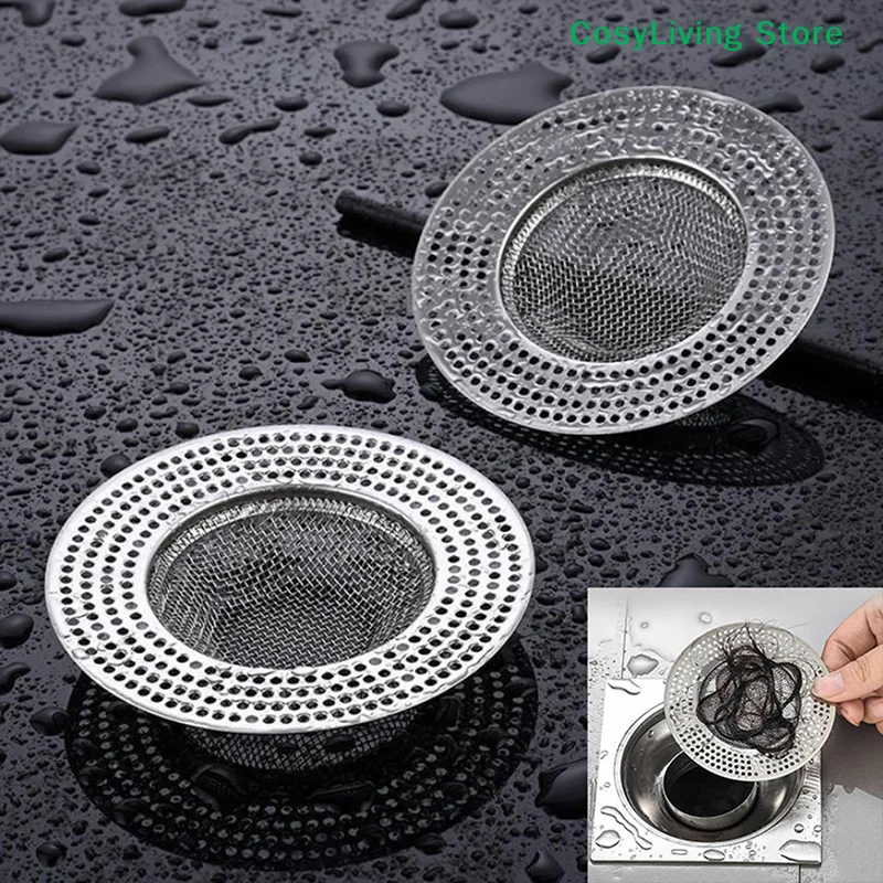 Stainless Steel Hair Catcher Stopper Bathtub Shower Drain Hole Filter Trap Wire Sink Strainer view 3