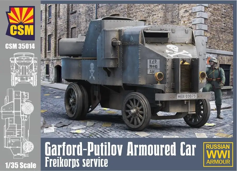 Copper State CSM35014 1/35 Garford-Putilov Armoured Car, Freikorps Service