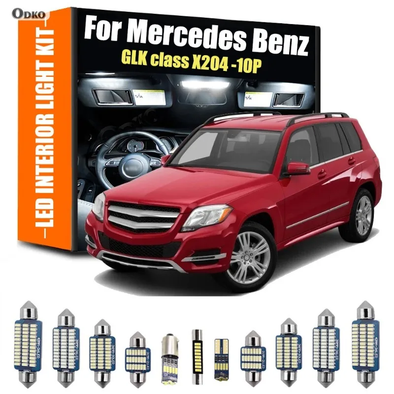 For Mercedes Benz GLK class X204 10PCS  LED Interior Light Kit  Automobiles, Parts & Accessories Signal Lamp Car Lights