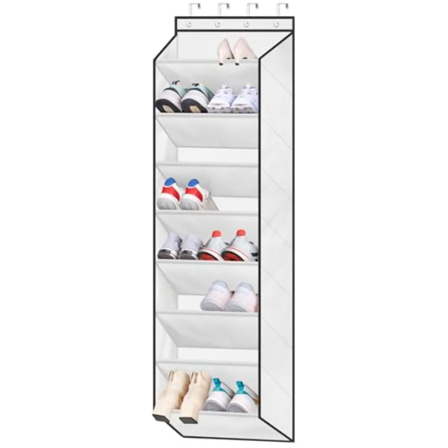 

Органайзер для обуви на дверь, подвесная полка для хранения кроссовок в шкафу, с большими глубокими карманами, для девочек-малышек