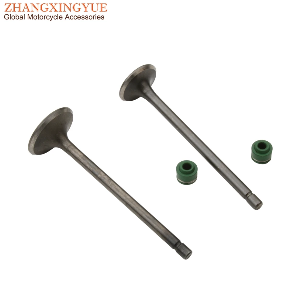 Motorcycle 2PC Intake And Exhaust Valves For Honda CG110 CG125 CB125J CB125S XL125 14711-383-000 14721383000 4-Stroke Engine