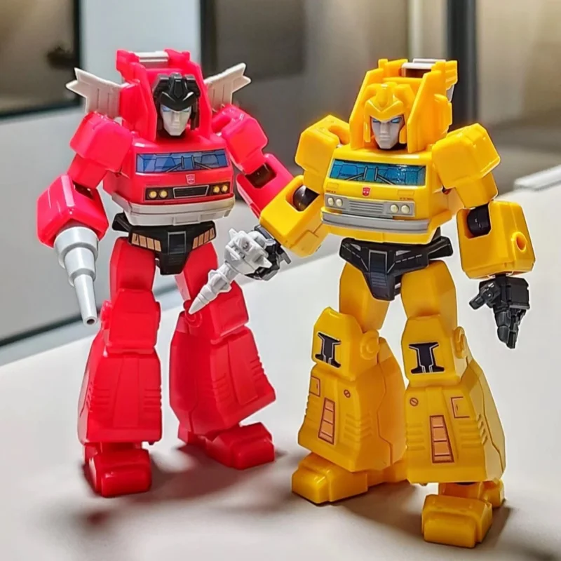 Blokees bloco estrelas version2-transformadores de chamada de emergência caixa cega brinquedos optimus prime longo curso cliffjumper robô crianças presente brinquedos