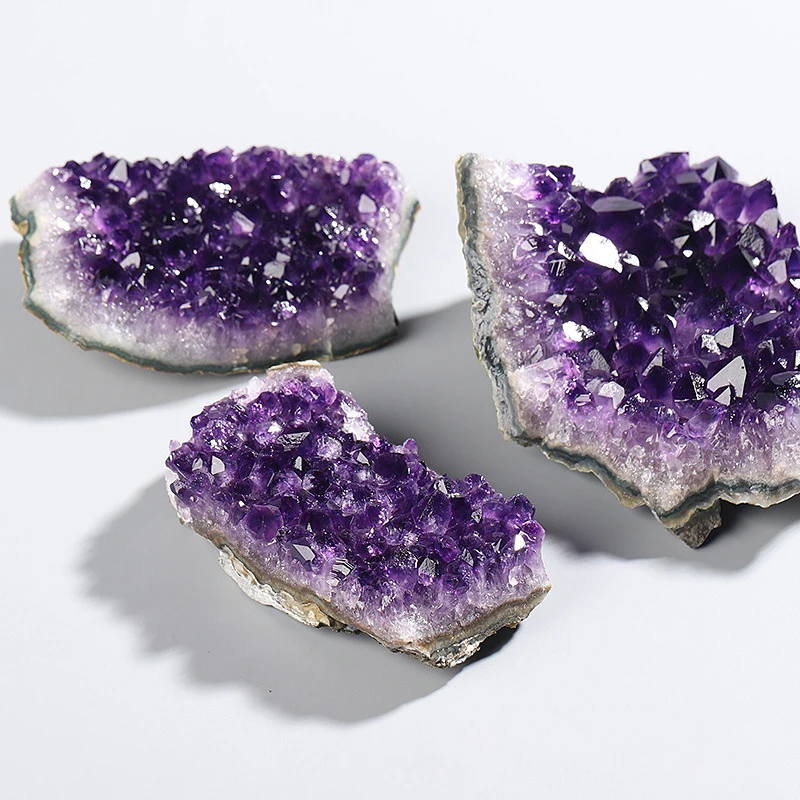 1PC Natural Amethyst Home Decorations Irregular vGeode Orgone Stone Purple Gravel Mineral Raw Quartz Crystal Jewelry Accessories