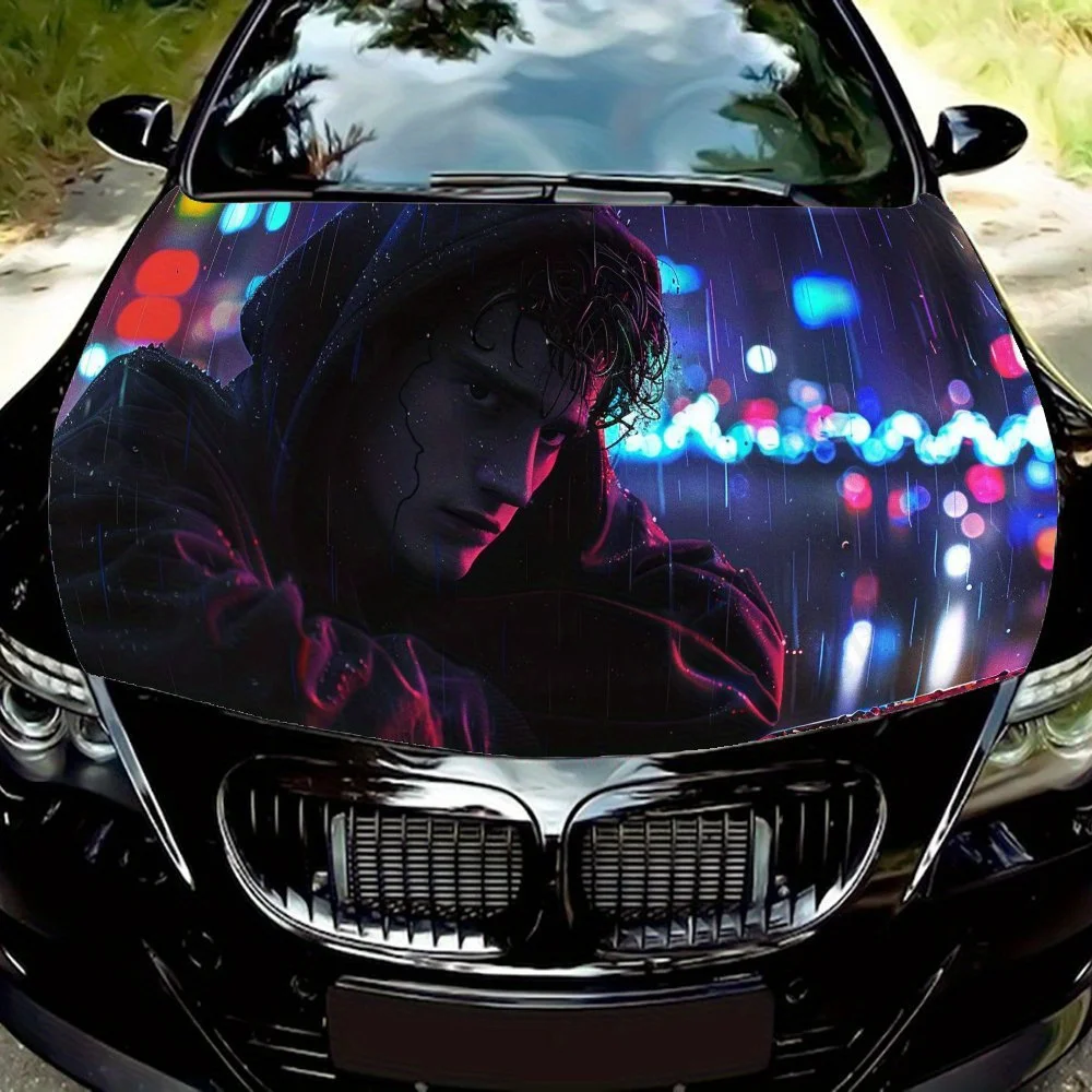 

Neon Night Walker car hood stickers, waterproof self-adhesive, scratch resistant, easy to stick, durable car PVC stickers, car d