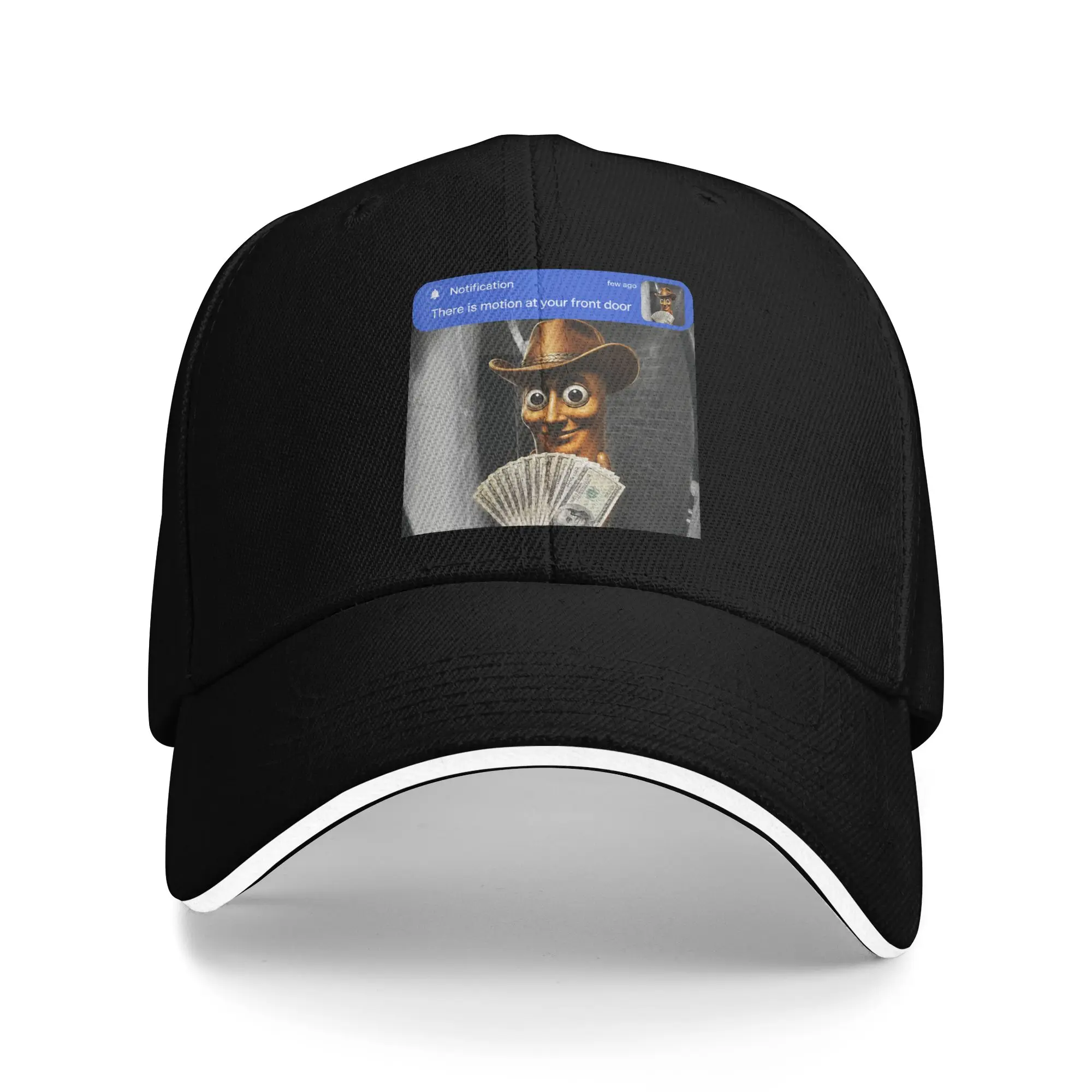 Tung Sahur Cowboy Motion at Your Front Door Meme Brainrot Sun Baseball Cap Summer Retro Hip Hop Hats Outdoor Baseball Caps