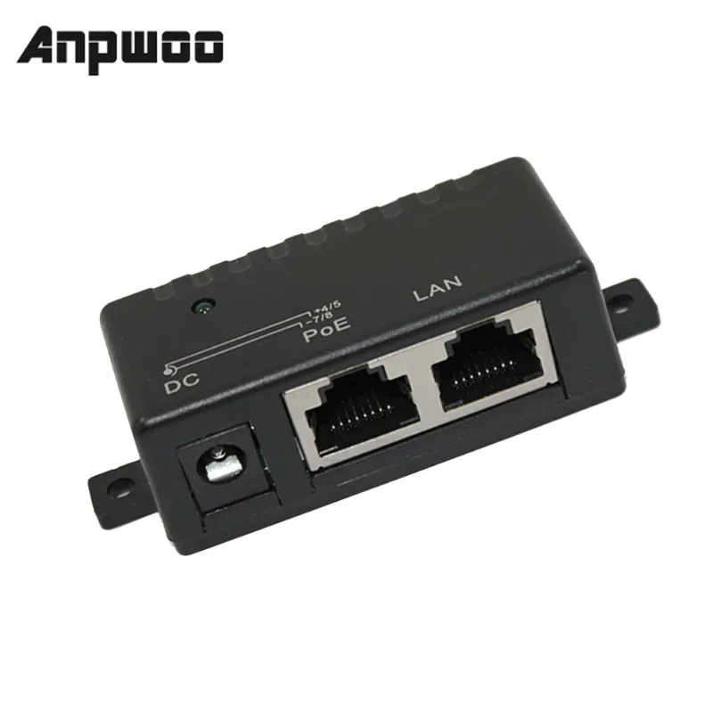 Poe injector100Mbps 5V 12V 24V 48V/1A  Power Splitter for IP Camera POE Adapter Module Accessories