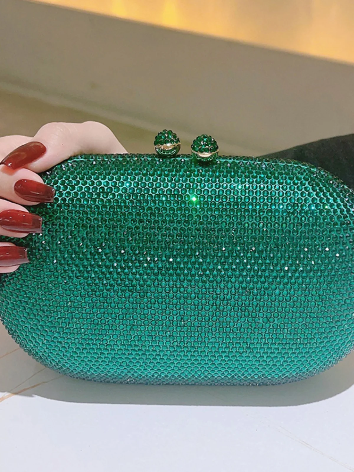 

Клатч с кристаллами и бриллиантами, пар, банкетный маленький кошелек, вечерняя сумка, сумка на цепочке, сумка для ночного клуба, блестящий круглый кошелек для женщин