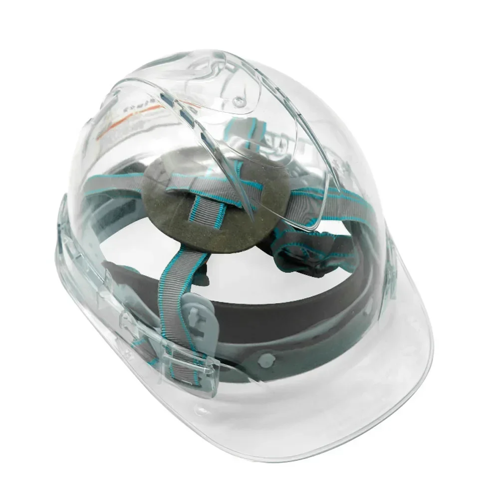 Casco de seguridad transparente para construcción, protector de cabeza para trabajo al aire libre, escalada, Steeplejack