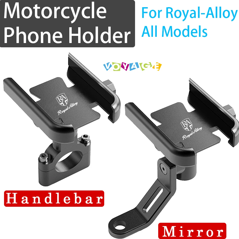 

For ROYAL ALLOY GT2 150TG TG 250 cross GP250 MT GP125 GT Motorcycle Handlebar Accessories GPS Stand Bracket Mobile Phone Holder