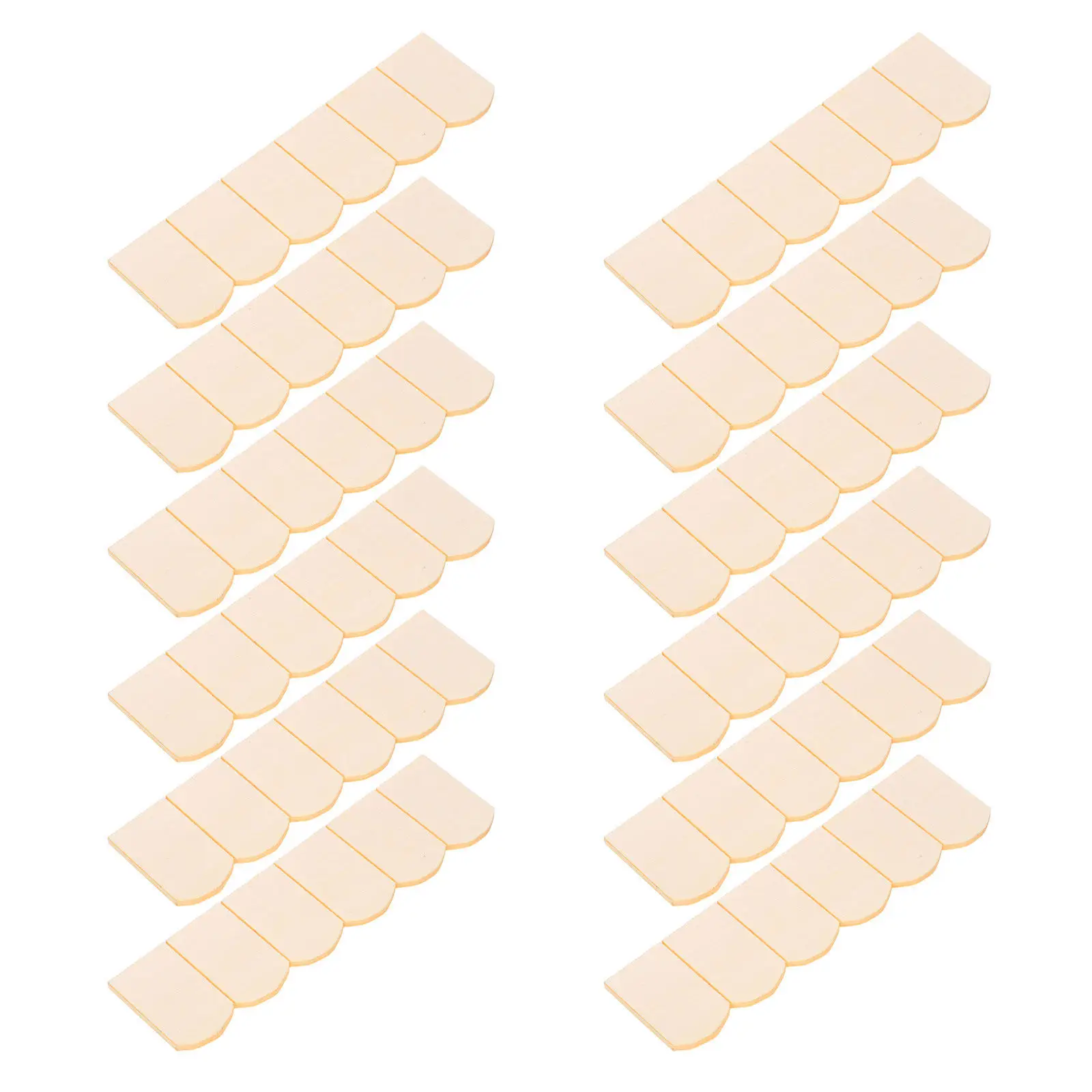 

48 шт. деревянной черепицы для кукольного домика, реалистичная миниатюрная плитка, набор для рукоделия, декор для сада, аксессуары для кровли